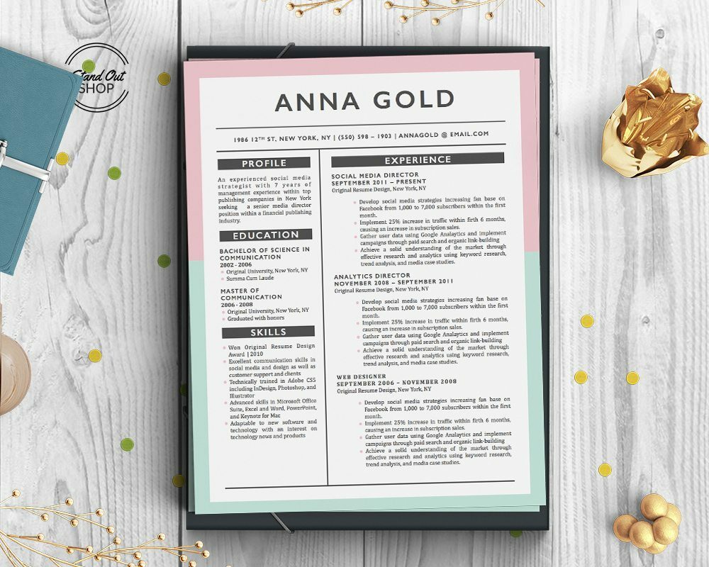 Anna Gold Resume 5 Pack Stand Out Shop 9820