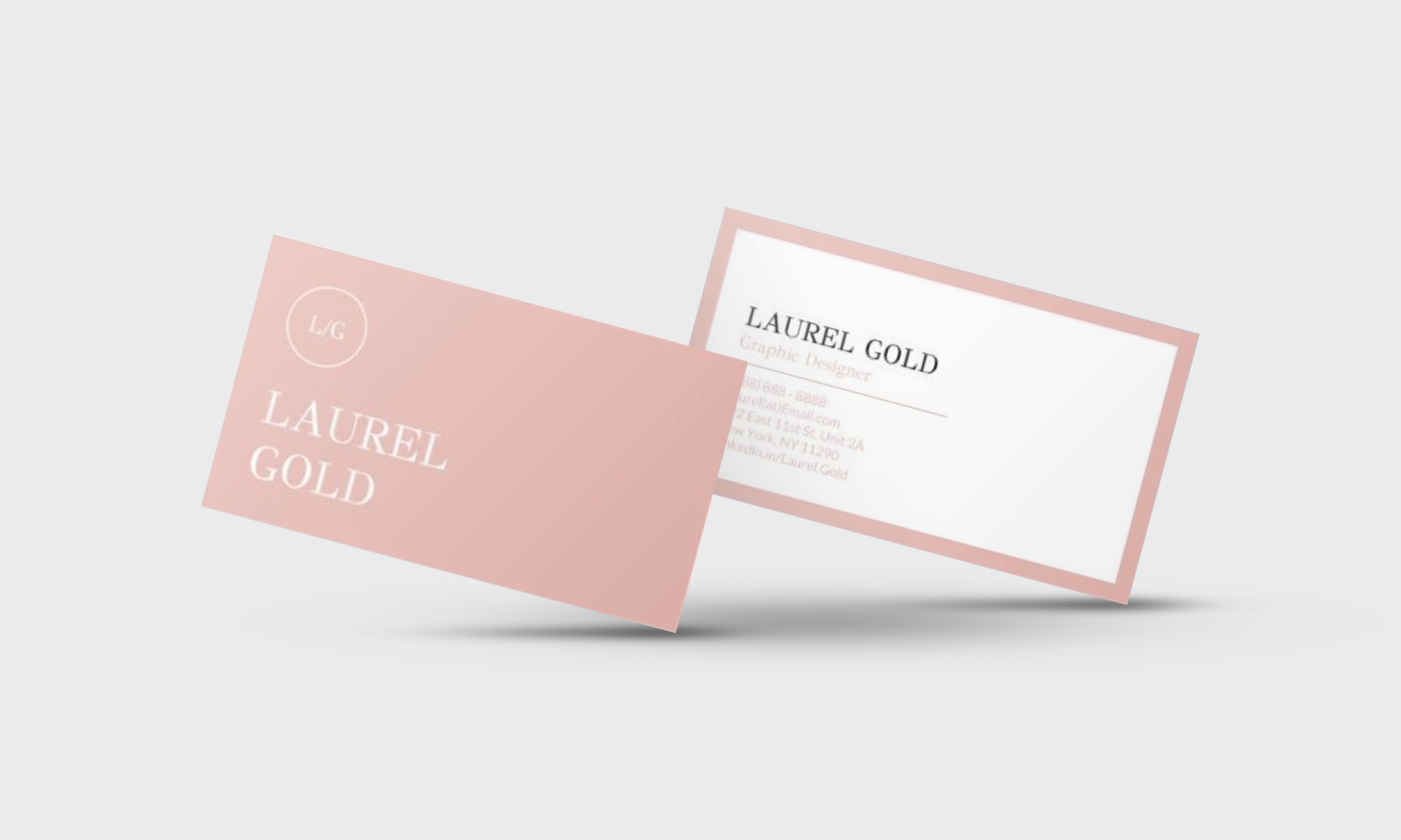 Laurel Gold Google Docs Business Card Template Stand Out Shop