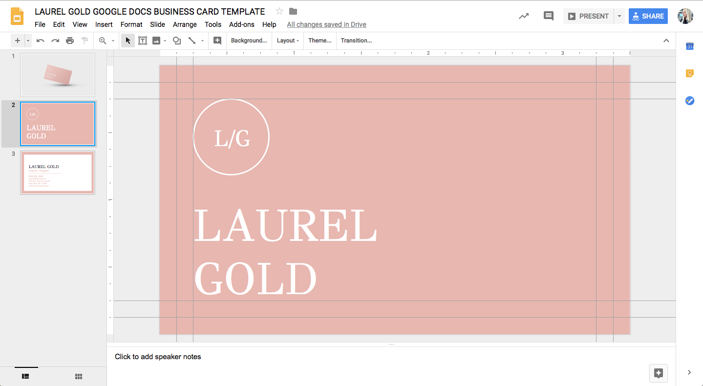 laurel-gold-google-docs-business-card-template-stand-out-shop