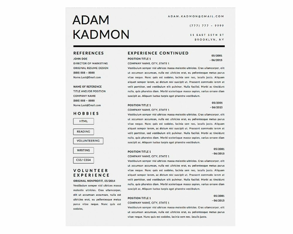 Adam Kadmon Downloadable Resume + Cover Template and Cover Letter Template for Microsoft Word and Apple Pages. This cover letter template is perfect for anyone in the fashion field. The template’s design is a modern, unique, colorful, and professional. WE SWEAT THE DETAILS, SO YOU DON’T HAVE TO Stand Out Shop resume templates for Microsoft Word and Apple Pages will help you design a modern and professional resume in minutes! Simply download, open in Microsoft Word or Apple Pages, and input your resume’s information. Increase your chances of landing your dream job with a job winning, modern, simple, and scannable resume template for Microsoft Word and Apple Pages. Creating a resume shouldn’t suck Simply download a resume template from Stand Out Shop, enter your information in Microsoft Word or Apple Pages and get a beautifully formatted resume in seconds. Create a unique and vivid resume in minutes. Make an impressive resume. Customize your own layout in Microsoft Word or Apple Pages and introduce yourself in an impressive way. You can download your resume at any time. Stand out from other job seekers with a beautiful professional design.