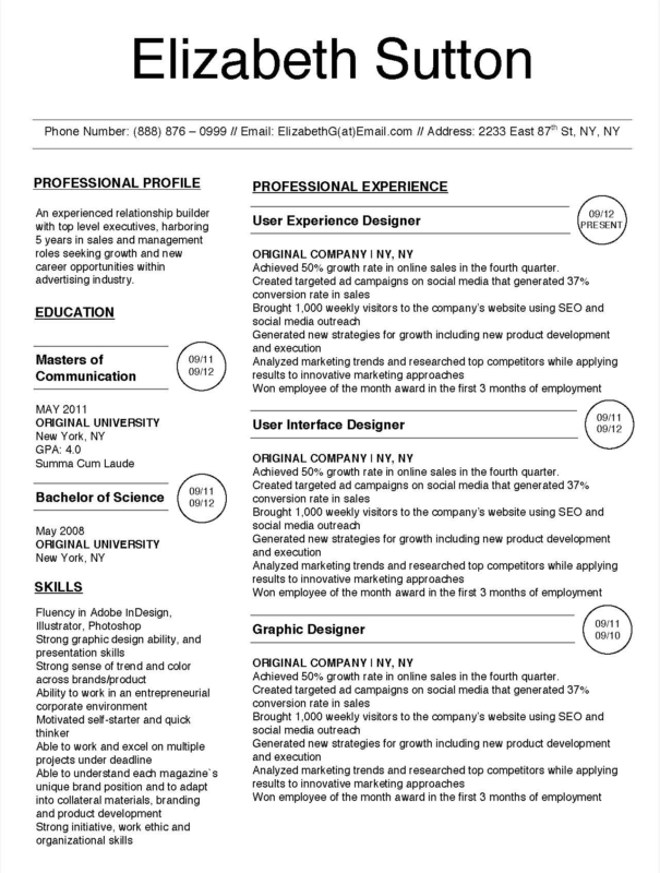 Elizabeth Sutton - Downloadable Resume Template for Microsoft Word and Apple Pages