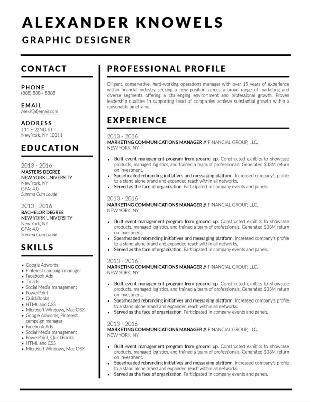 Resume Templates Easy To Customize Online Templates