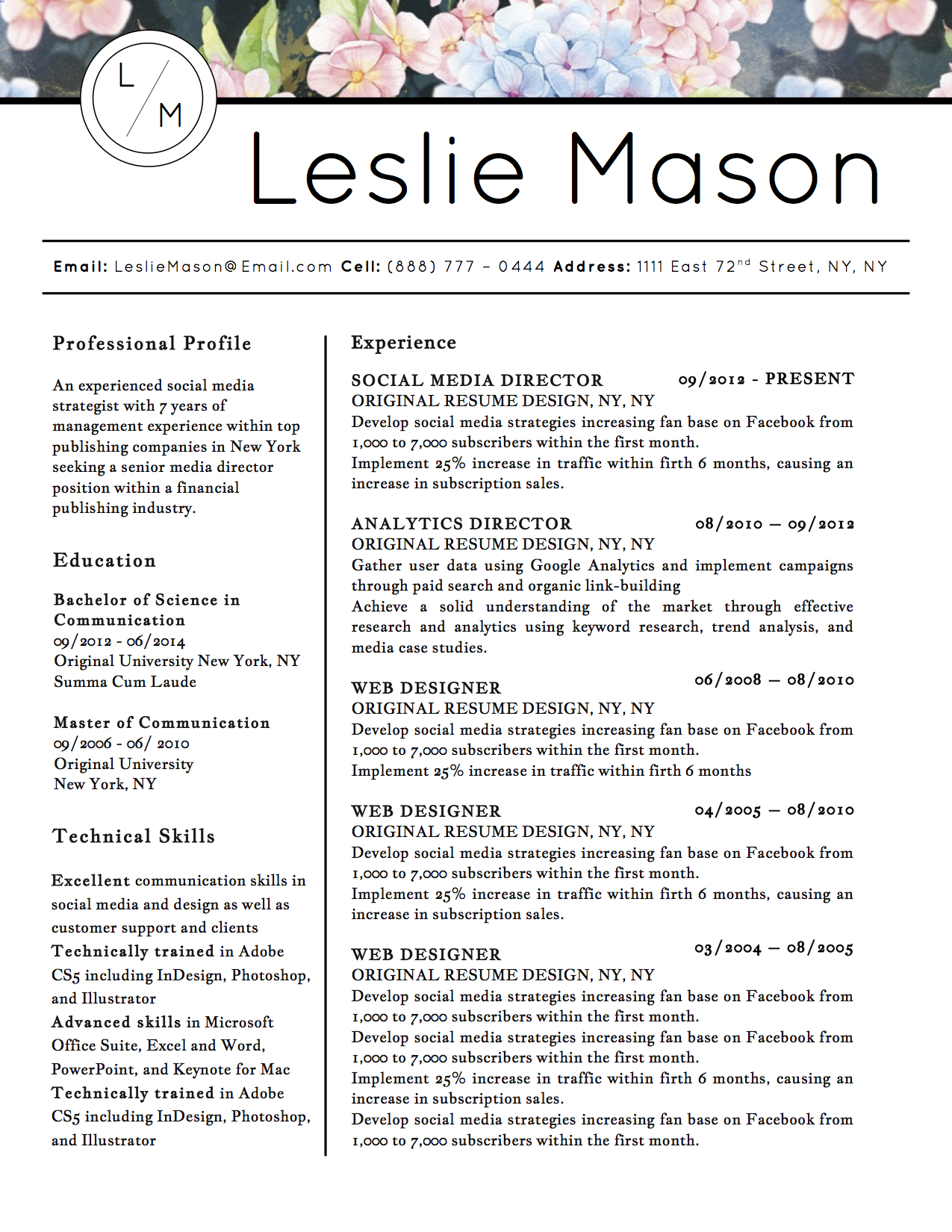 Leslie Mason Downloadable Resume + Cover Template and Cover Letter Template for Microsoft Word and Apple Pages. This cover letter template is perfect for anyone in the fashion field. The template’s design is a modern, unique, colorful, and professional. WE SWEAT THE DETAILS, SO YOU DON’T HAVE TO Stand Out Shop resume templates for Microsoft Word and Apple Pages will help you design a modern and professional resume in minutes! Simply download, open in Microsoft Word or Apple Pages, and input your resume’s information. Increase your chances of landing your dream job with a job winning, modern, simple, and scannable resume template for Microsoft Word and Apple Pages. Creating a resume shouldn’t suck Simply download a resume template from Stand Out Shop, enter your information in Microsoft Word or Apple Pages and get a beautifully formatted resume in seconds. Create a unique and vivid resume in minutes. Make an impressive resume. Customize your own layout in Microsoft Word or Apple Pages and introduce yourself in an impressive way. You can download your resume at any time. Stand out from other job seekers with a beautiful professional design.