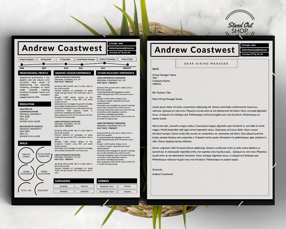 Andrew Coastwest-5 FREE MICROSOFT WORD CV RESUME TEMPLATES