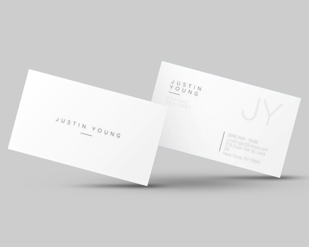 JUSTIN YOUNG GOOGLE DOCS BUSINESS CARD TEMPLATE STAND OUT SHOP