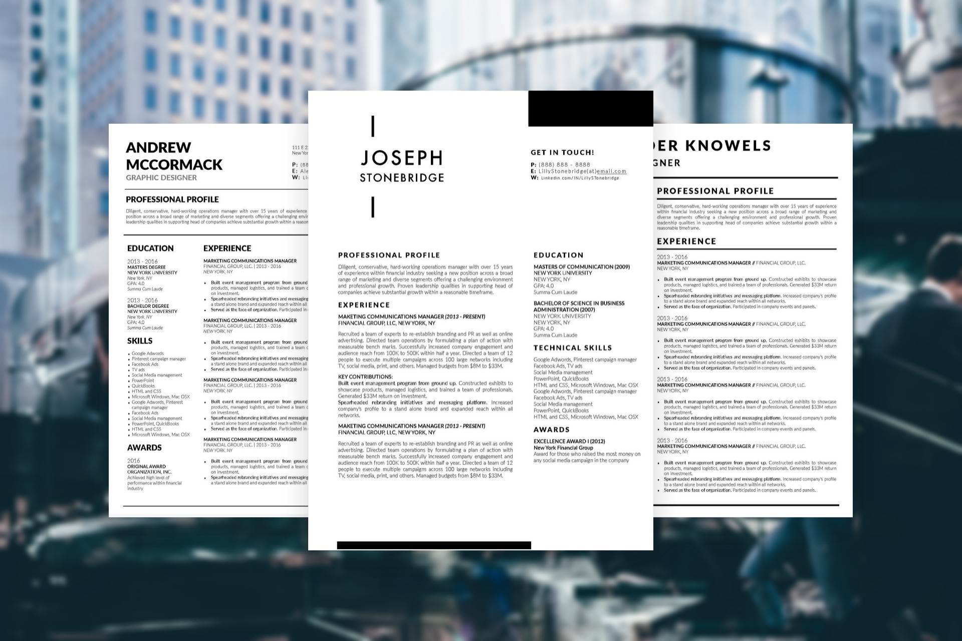 5 Modern CV Templates of 2019